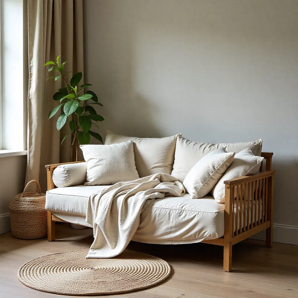 Linen fabric close-up